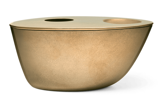 Side view of Aesop Brass Oil Burner 