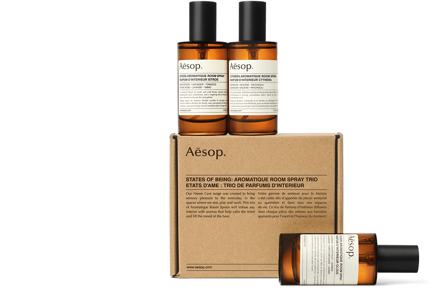 States of Being Aromatique Room Spray Trio